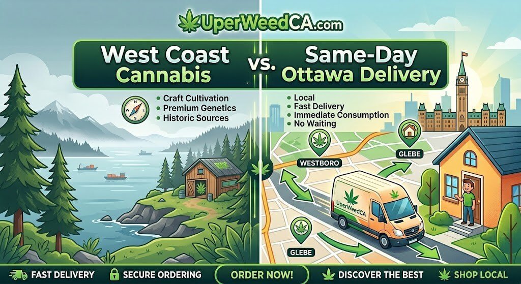 West Coast Cannabis vs. Same-Day Ottawa Delivery | Uper Weed