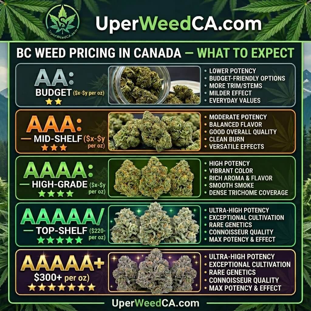 BC Weed Pricing in Canada — What to Expect | Uper Weed