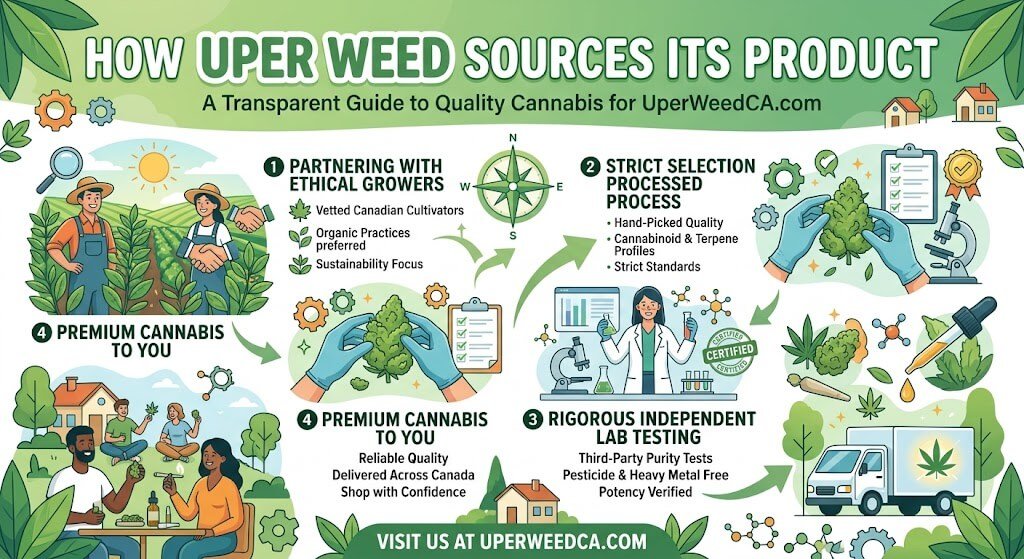 How UPer Weed Sources Its Products Cannabis