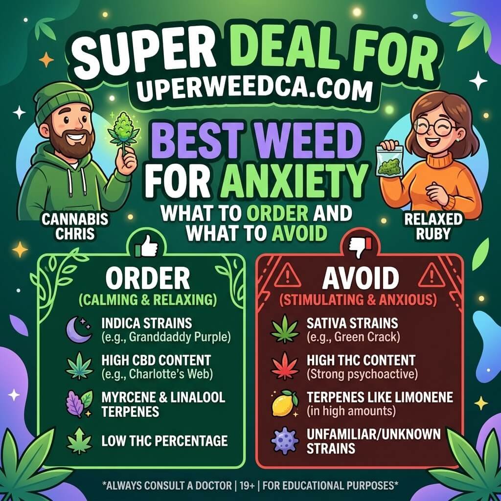 Best Weed for Anxiety — What to Order and What to Avoid