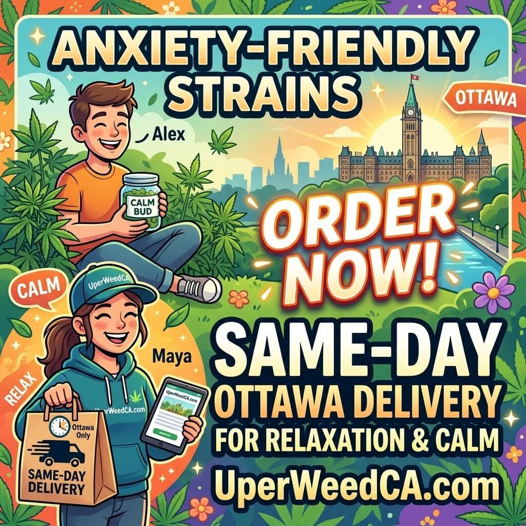 Order Anxiety-Friendly Strains — Same-Day Ottawa Delivery | Uper Weed