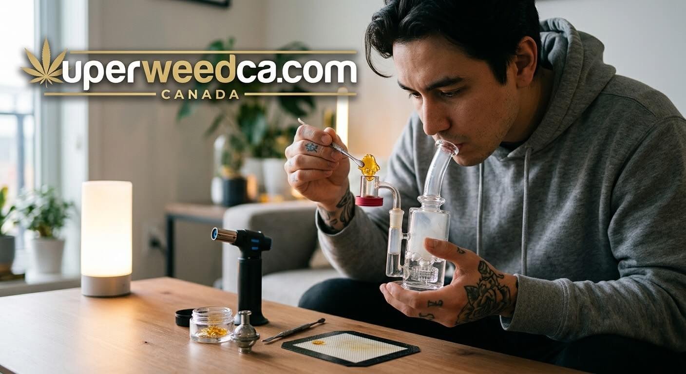 Smoking Shatter With a Dab Rig