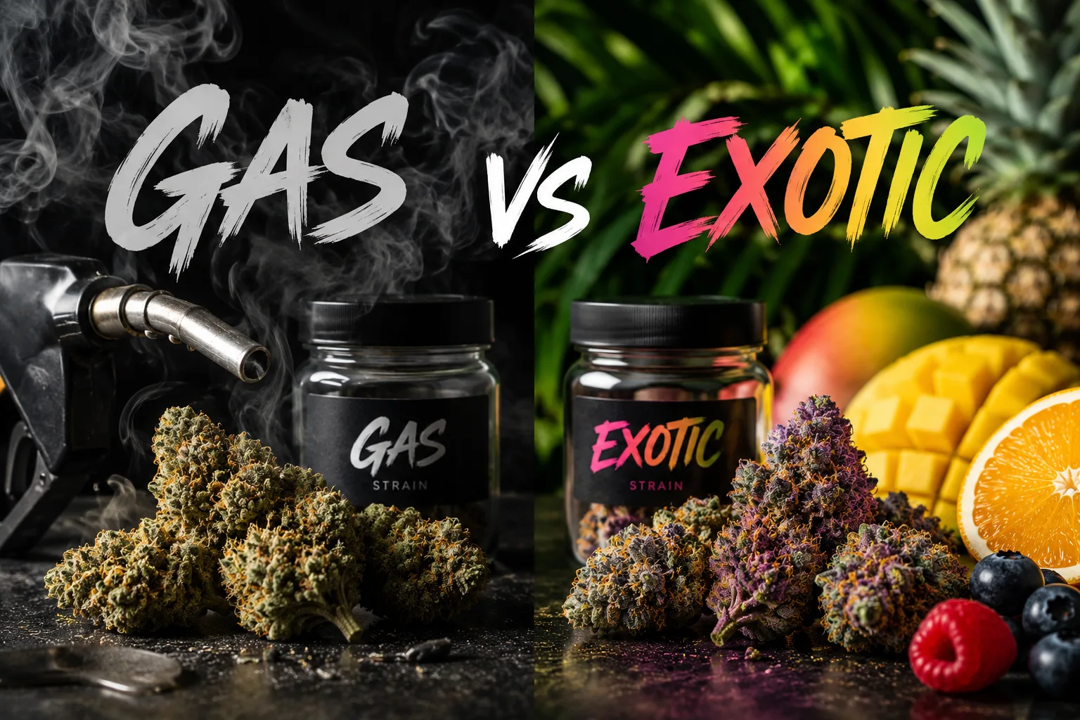 Gas vs Exotic Strains: What's the Difference?