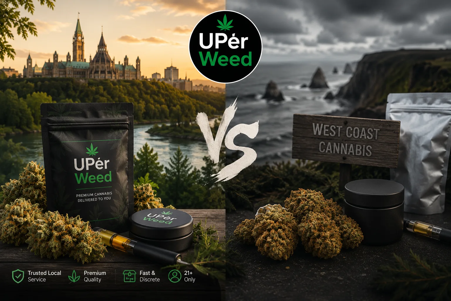 WCC Cannabis Alternative: Uper Weed vs West Coast Cannabis