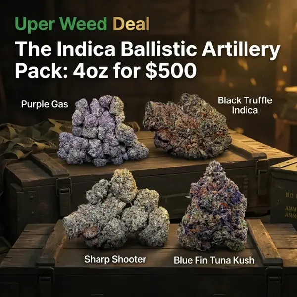 The Indica Ballistic Artillery Pack: 4oz for $500