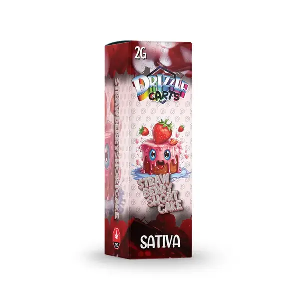 Drizzle 2g Vape Cartridges - Strawberry Short Cake