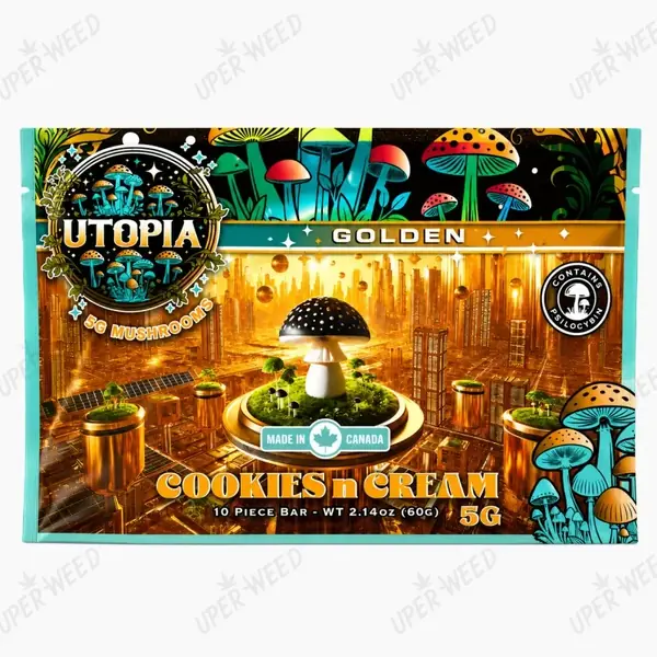 Utopia 5000mg - Psilocybin Chocolate - Cookies n Cream 5G