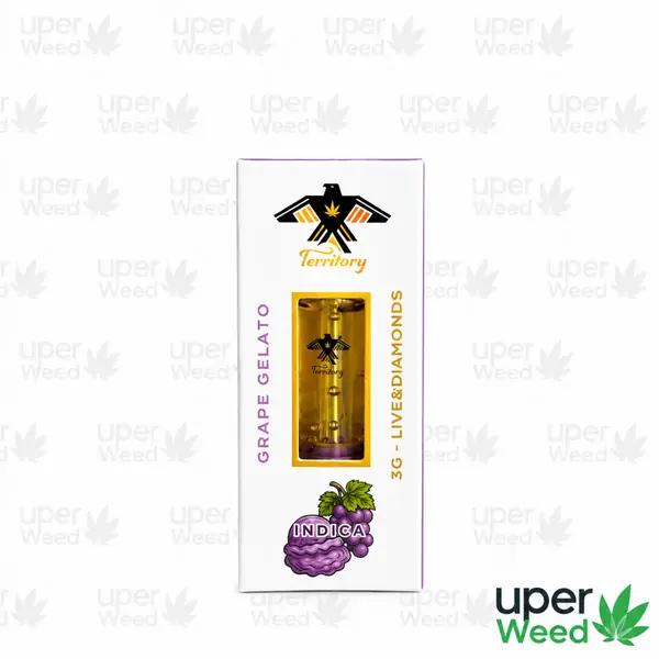 Territory 3G Cartridges | Live Diamonds Grape Gelato Indica