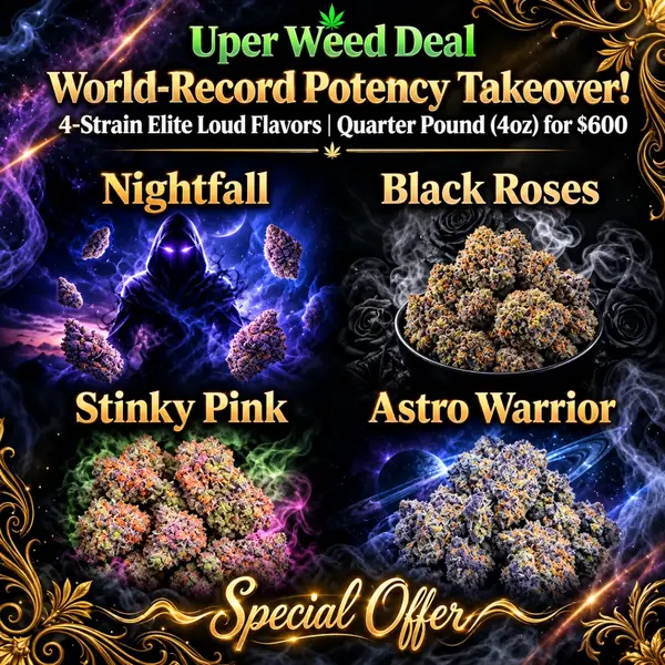World-Record Potency Takeover! 4-Strain Elite Loud Flavors | Quarter Pound (4oz) for $600