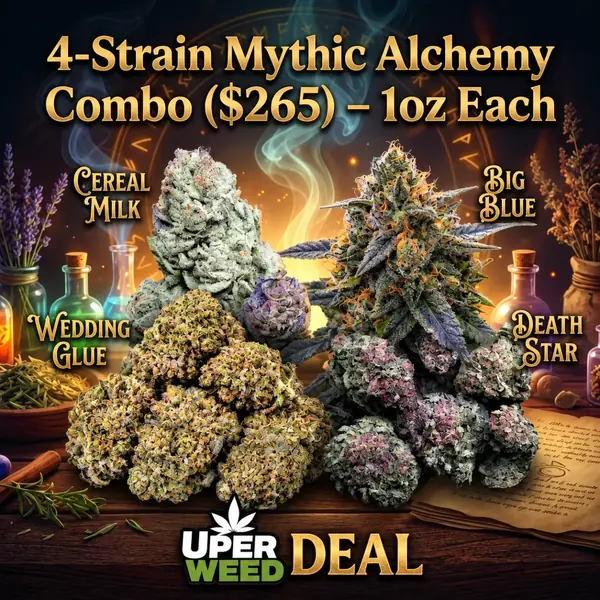 4-Strain Mythic Alchemy Combo ($265) – 1oz Each