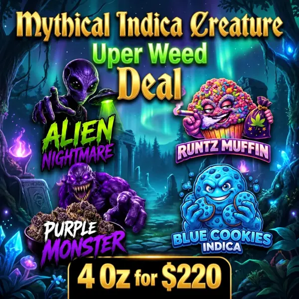Mythical Indica Creature Quartet Deal: 4 Oz for $220