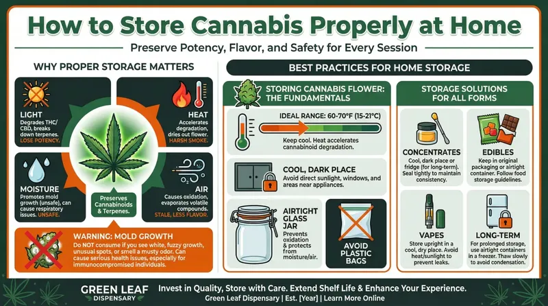 Infographic: How to Store Cannabis Properly at Home