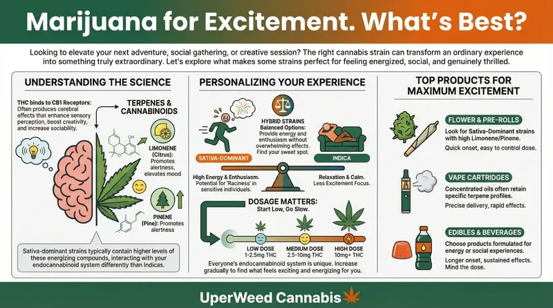 Infographic: Marijuana for Excitement. What's Best?