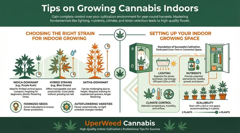 Infographic: Tips on Growing Cannabis Indoors