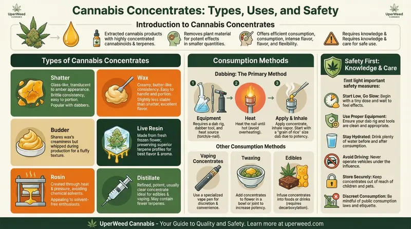 Infographic: Cannabis Concentrates: Types, Uses, and Safety