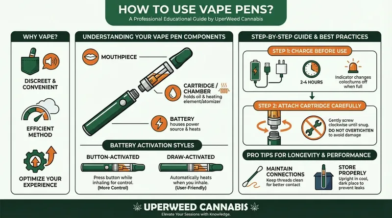 Infographic: how to use vape pens?
