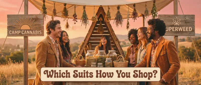 Camp Cannabis or UperWeed: Which Suits How You Shop?