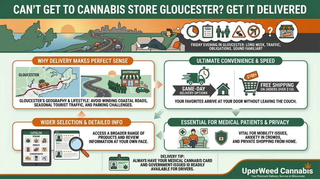 Infographic: Can't Get to Cannabis Store Gloucester? Get It Delivered