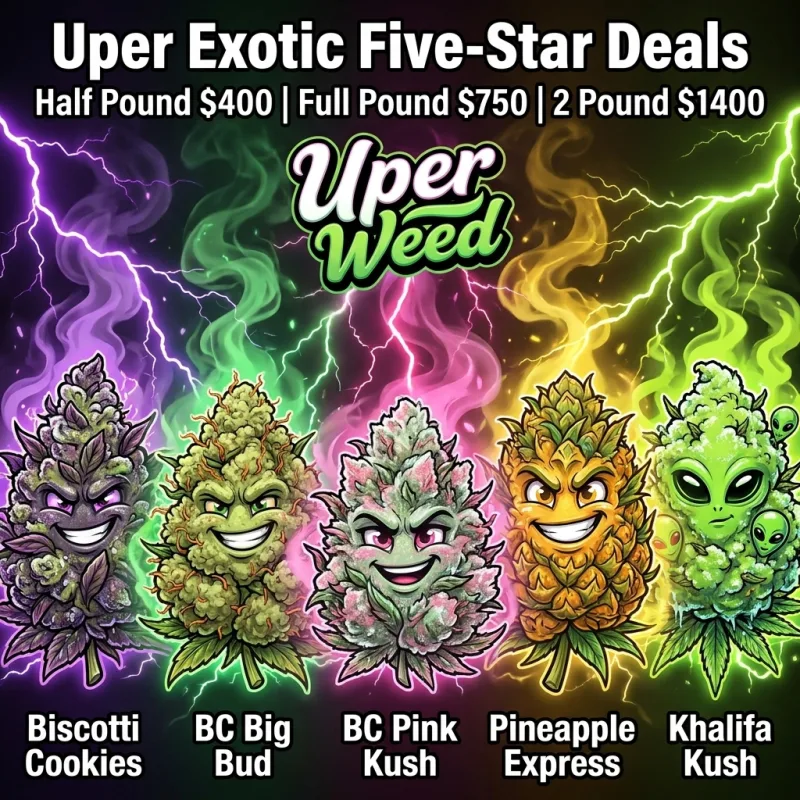 Uper Exotic Five-Star Deals | Half Pound, Full Pound & 2 Lbs photo 1