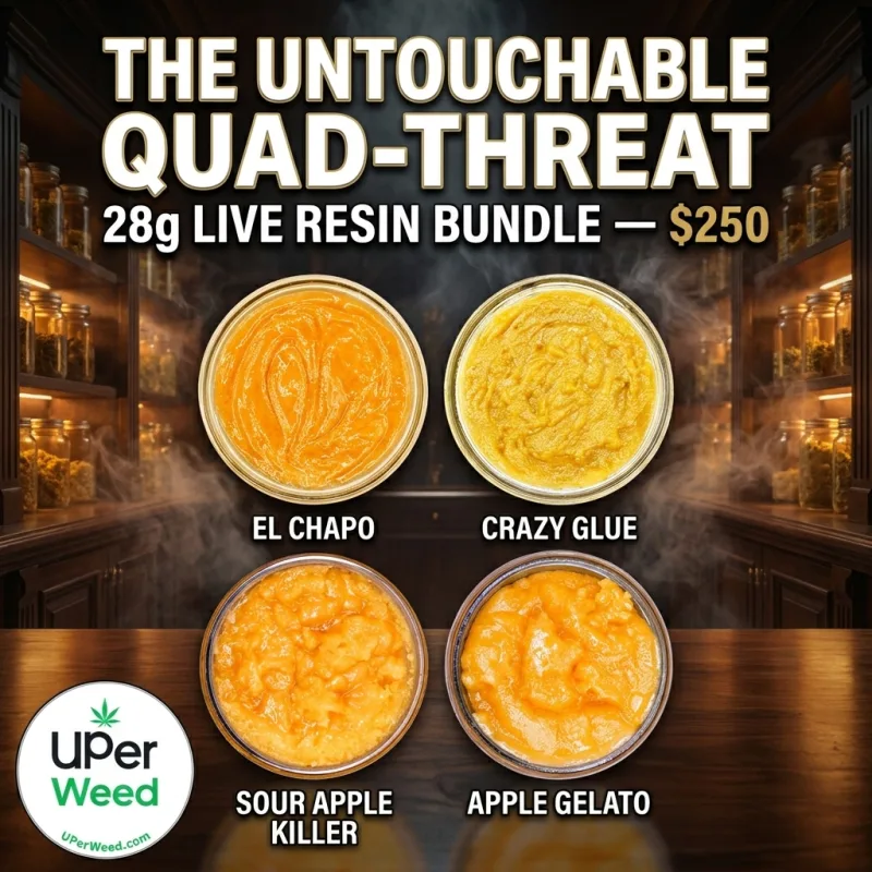 The Untouchable Quad-Threat 28g Live Resin Bundle — $250 photo 1