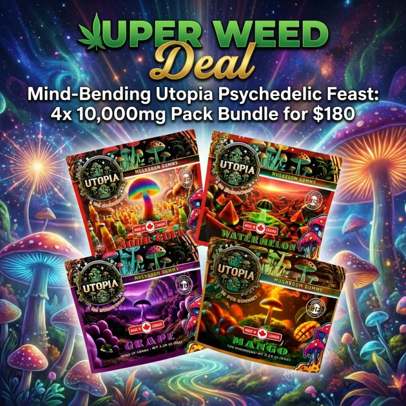Mind-Bending Utopia Psychedelic Feast: 4x 10,000mg Pack Bundle for $180 photo 1