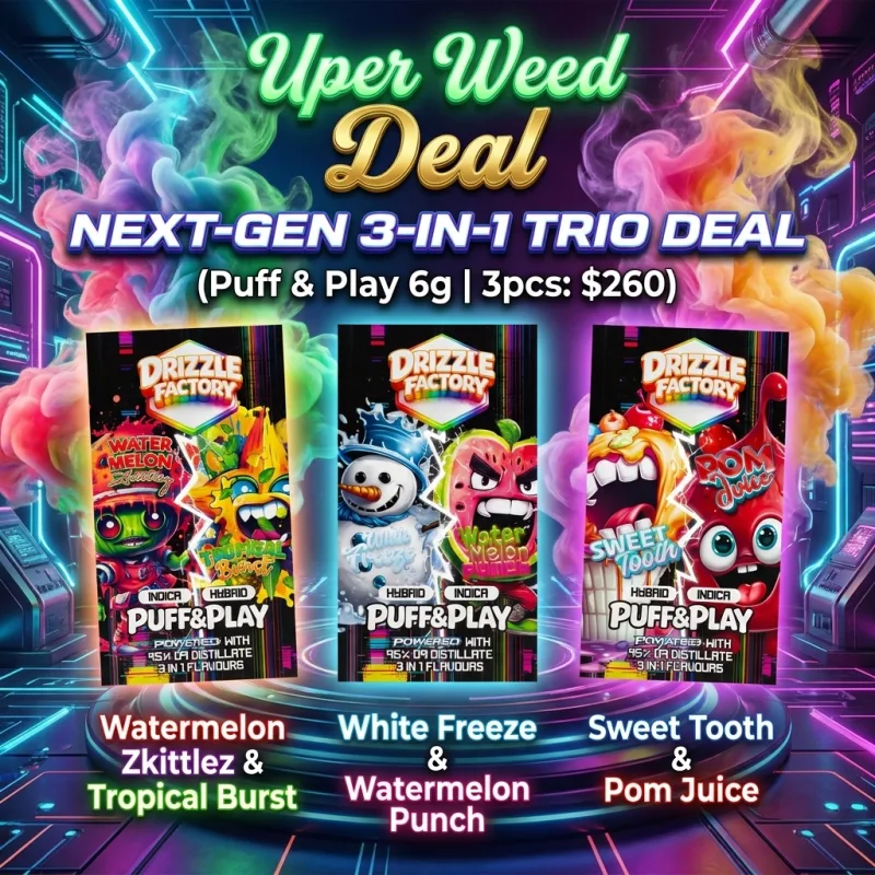 NEXT-GEN 3-IN-1 TRIO DEAL (Puff & Play 6g | 3pcs: $260) photo 1