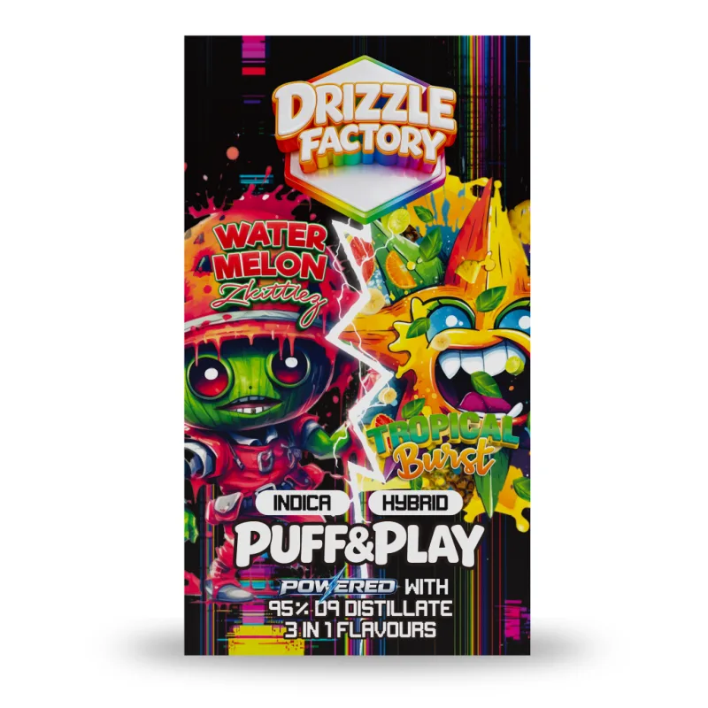Watermelon Zkittlez/Tropical Burst - Puff & Play 6g Vape