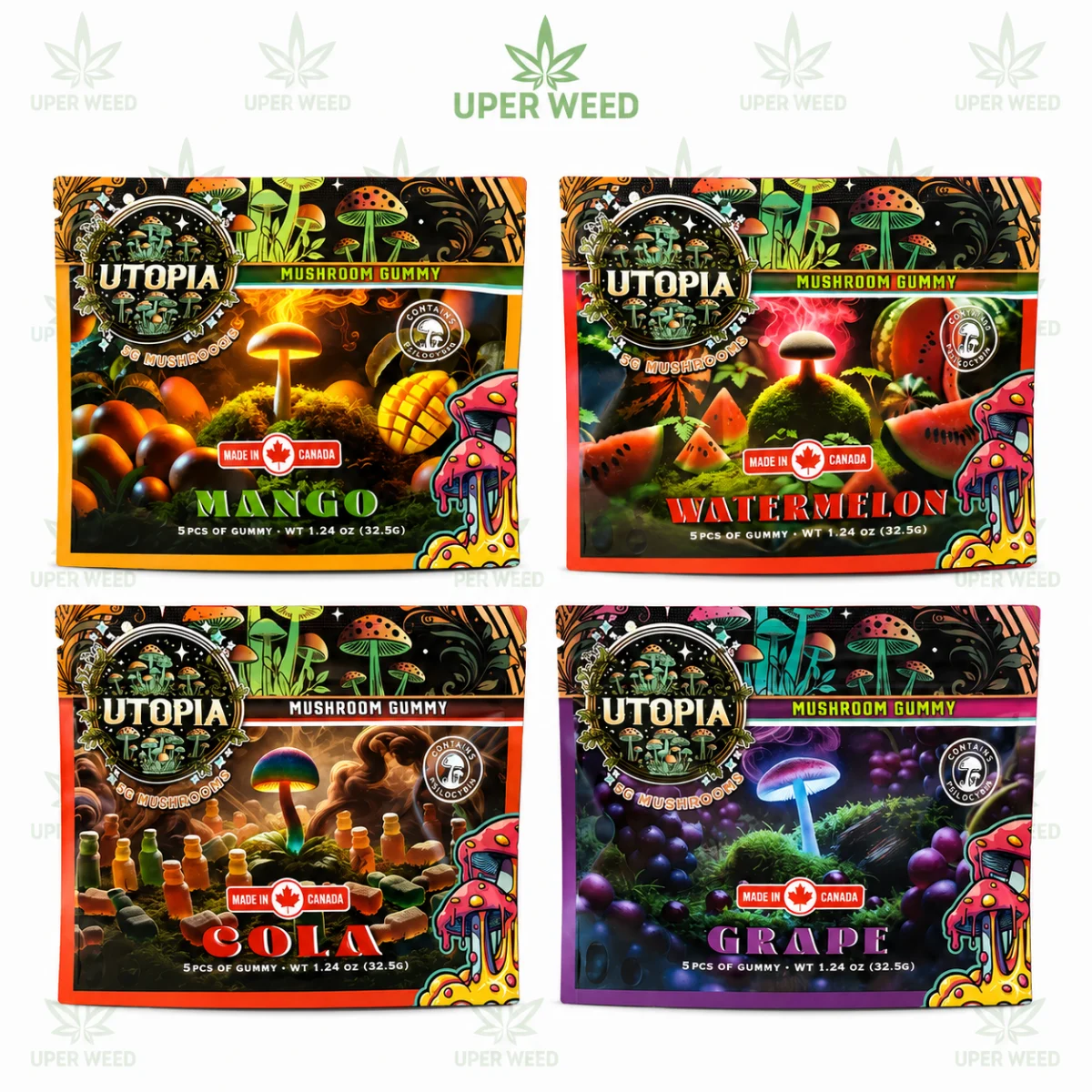 Utopia 5,000mg Mushroom Gummies
