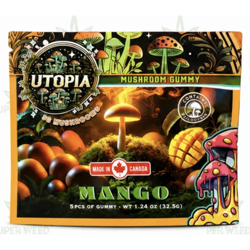 Utopia 5,000mg Mushroom Gummies - Mango