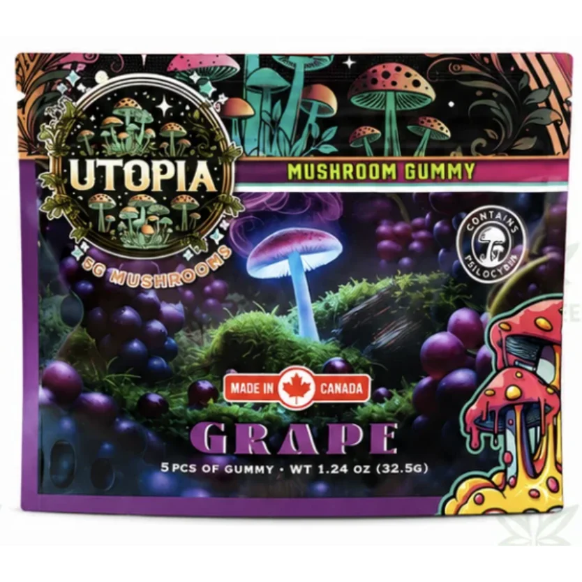 Utopia 5,000mg Mushroom Gummies - Grape
