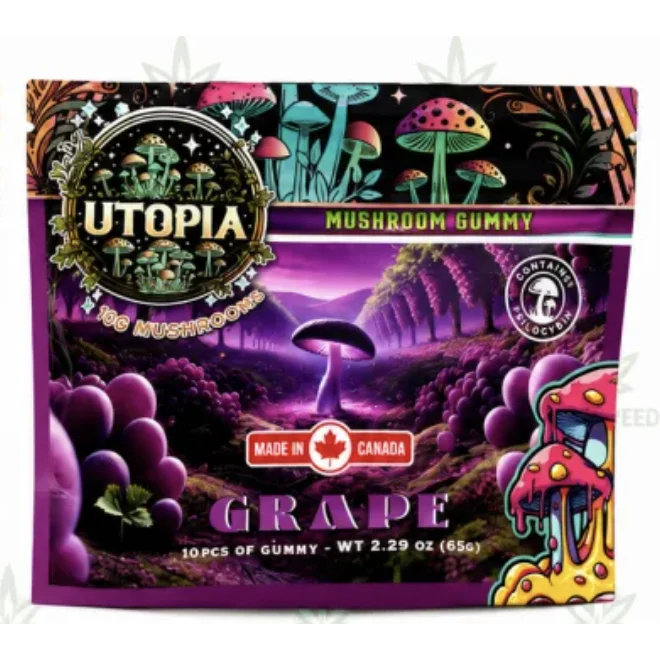 Utopia 10,000mg Mushroom Gummies - Grape