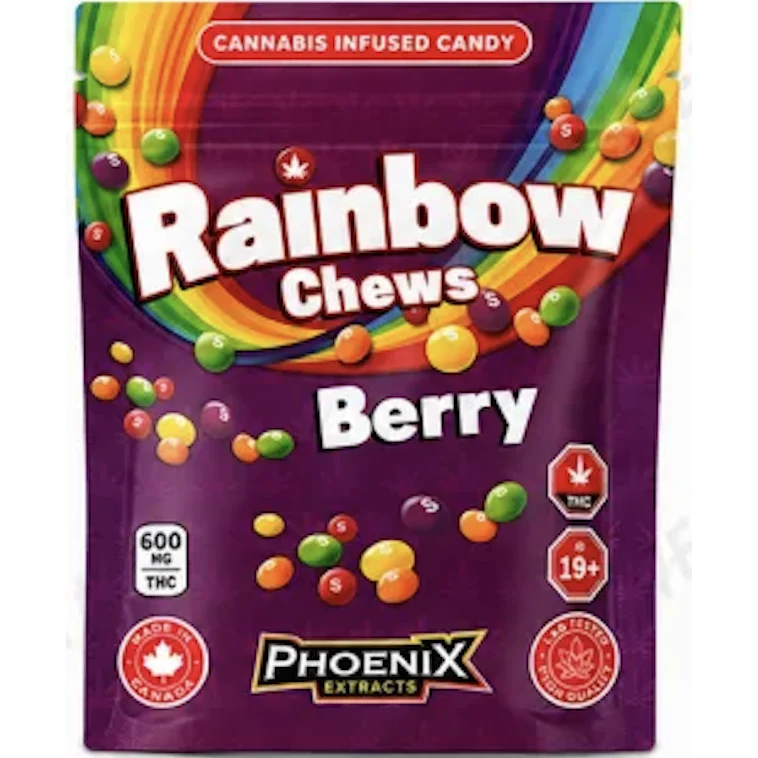 Rainbow Chews THC Candies 600MG - Berry