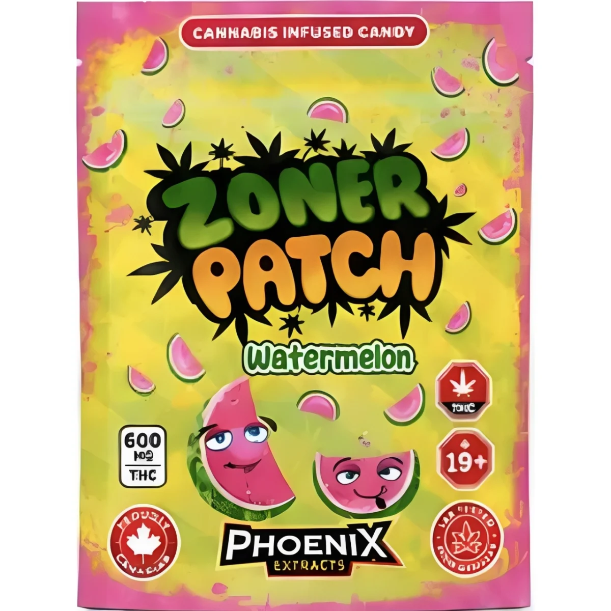 Zoner Patch THC Candies 600 MG - Watermelon