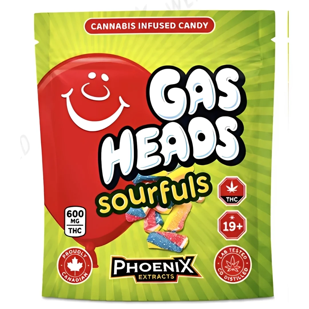 Gas Heads THC Candies 600 MG Sourfuls