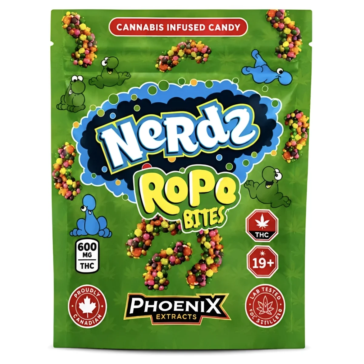 Nerds THC Candies 600MG - Rope Bites