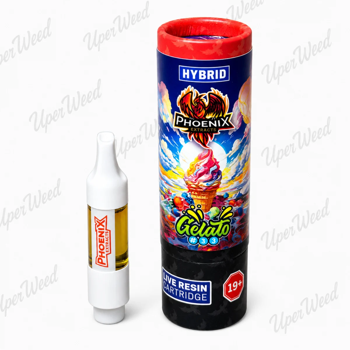 Phoenix Hybrid - Gelato 1g Live Resin Vape Cartridge photo 1