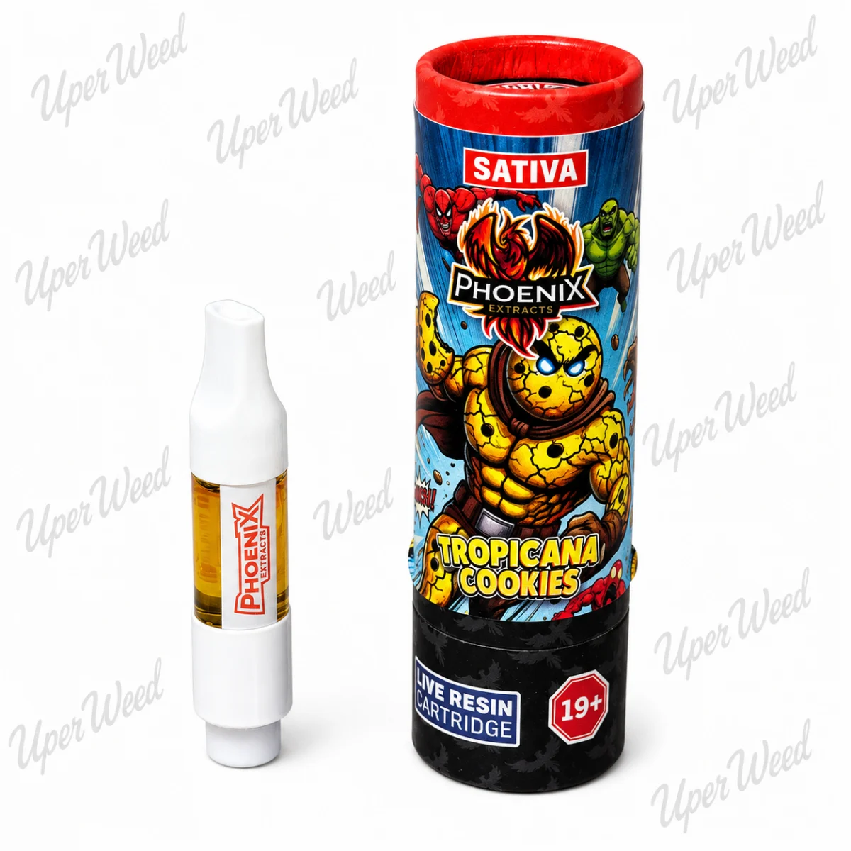 Phoenix Sativa - Tropicana Cookies 1g Live Resin Vape Cartridge photo 1