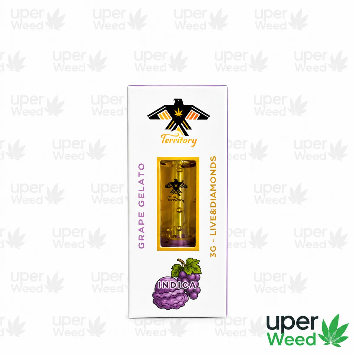 Territory 3G Cartridges | Live Diamonds Grape Gelato Indica photo 1