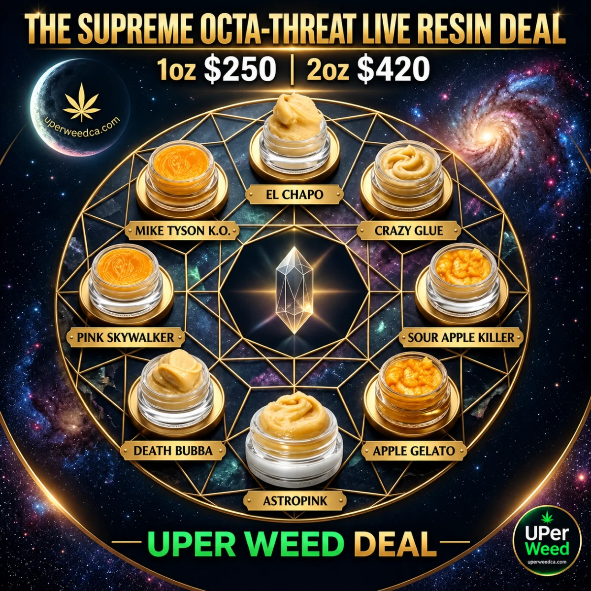 The Supreme Octa-Threat Live Resin Deal: 1oz $250 | 2oz $420 photo 1