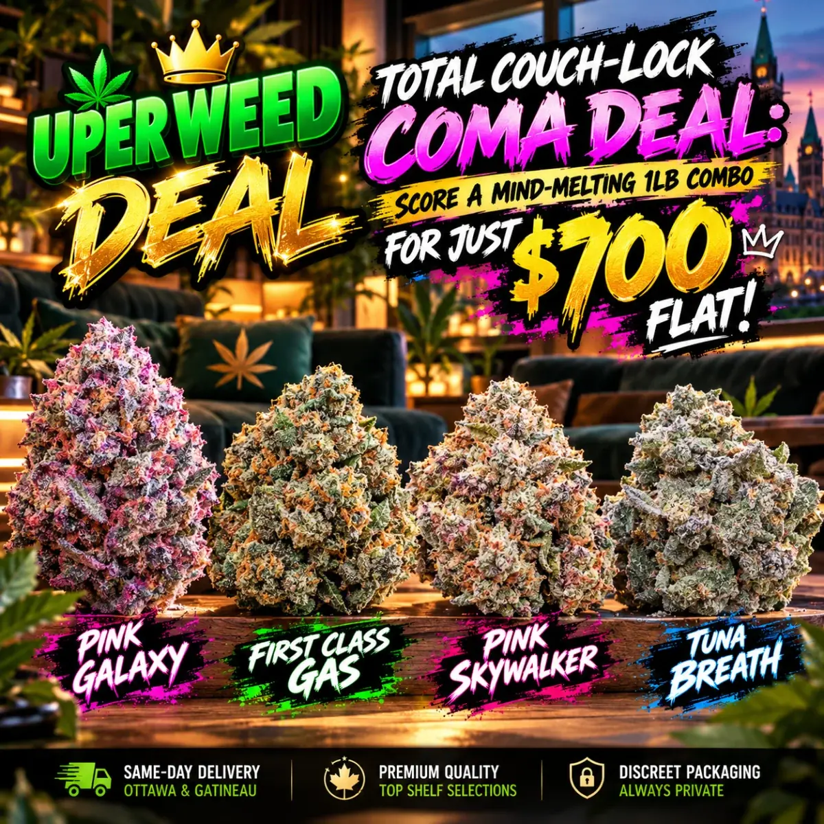 TOTAL COUCH-LOCK COMA DEAL: Score a Mind-Melting 1lb Combo for Just $700 Flat! photo 1
