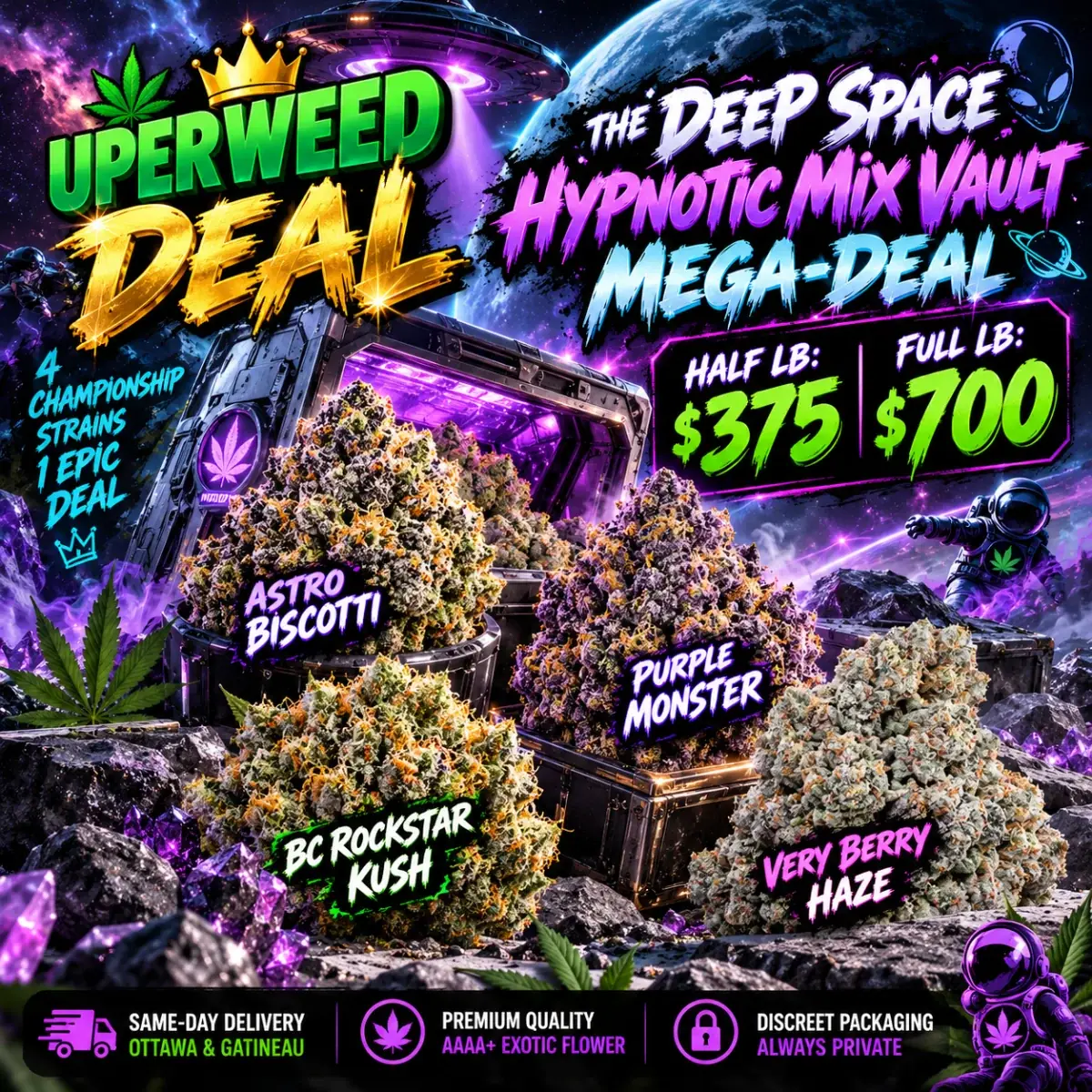 THE DEEP SPACE HYPNOTIC MIX VAULT MEGA-DEAL - Half Lb: $375 | Full Lb: $700! photo 1
