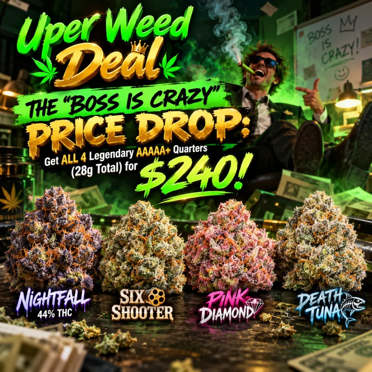 THE "BOSS IS CRAZY" PRICE DROP: Get ALL 4 Legendary AAAAA+ Quarters (28g Total) for $240! photo 1