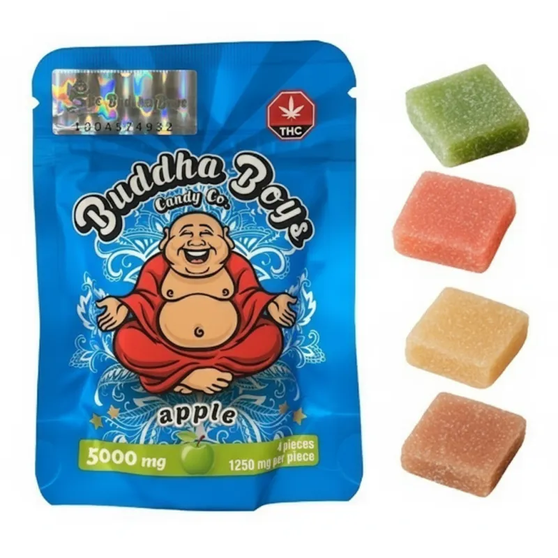 Buddha Boys 5000mg THC Gummies (4 x 1,250mg)